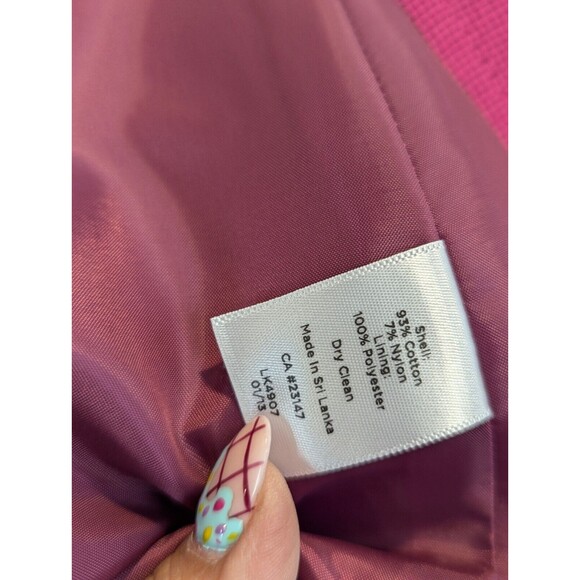 Talbots Size 14 Dark Pink Double Faced Open Front Women's Blazer (s7) - Picture 7 of 9
